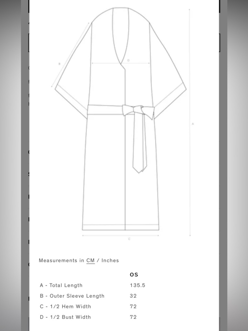 NWT Deiji Studios 02 Kimono in Oatmeal - Picture 6 of 13